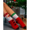 DOUBLE FUN Socks Santa