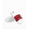 Classic DOUBLE RED Slippers White