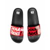 Classic DOUBLE RED Slippers Black