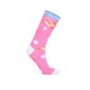 Polygonal Fish Socks White/pink