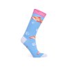 Polygonal Fish Socks Blue