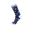 Polygonal Fish Socks Dark Blue