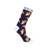 Polygonal Fish Socks Dark Blue