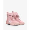 Pink Army Boots