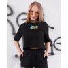 RED BAE Oversize Croptop Black