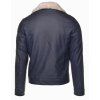 MONTECARLO Leather Jacket Dark Blue