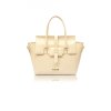 SIGNATURE AURA CREAM HANDMADE 100% GENUINE LEATHER HANDBAG