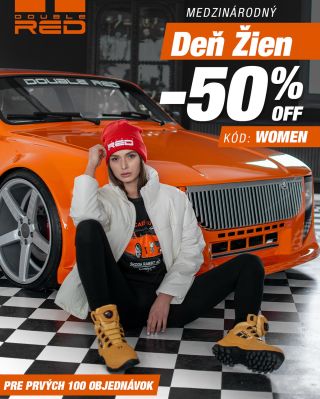 🧡 Osláv Medzinárodný deň žien s 𝗗𝗼𝘂𝗯𝗹𝗲 𝗥𝗲𝗱®️. -𝟱𝟬 % pre prvých 100 objednávok s kódom WOMEN. Pre ňu. Pre seba. Pre radosť...