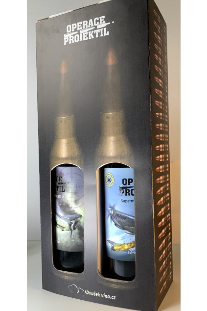 Supermarine Spitfire IXc + Messerschmitt Bf 109G-14 - dárkový box 2 vína:  Sylvánské zelené 2024 + Veltlínské zelené 2023