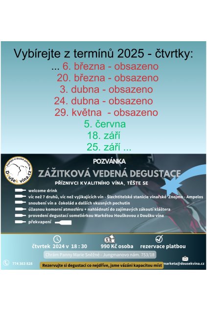 Zážitková degustace Františkánský klášter