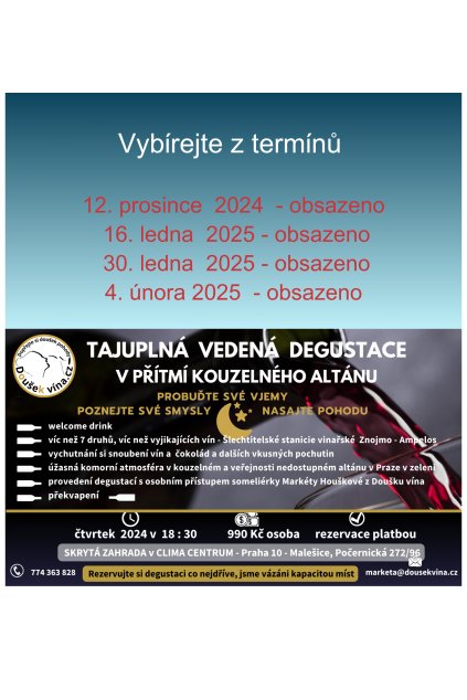 zážitková dgustace altán malešice