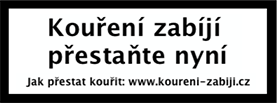 Kouření zabíjí - přestaňte nyní