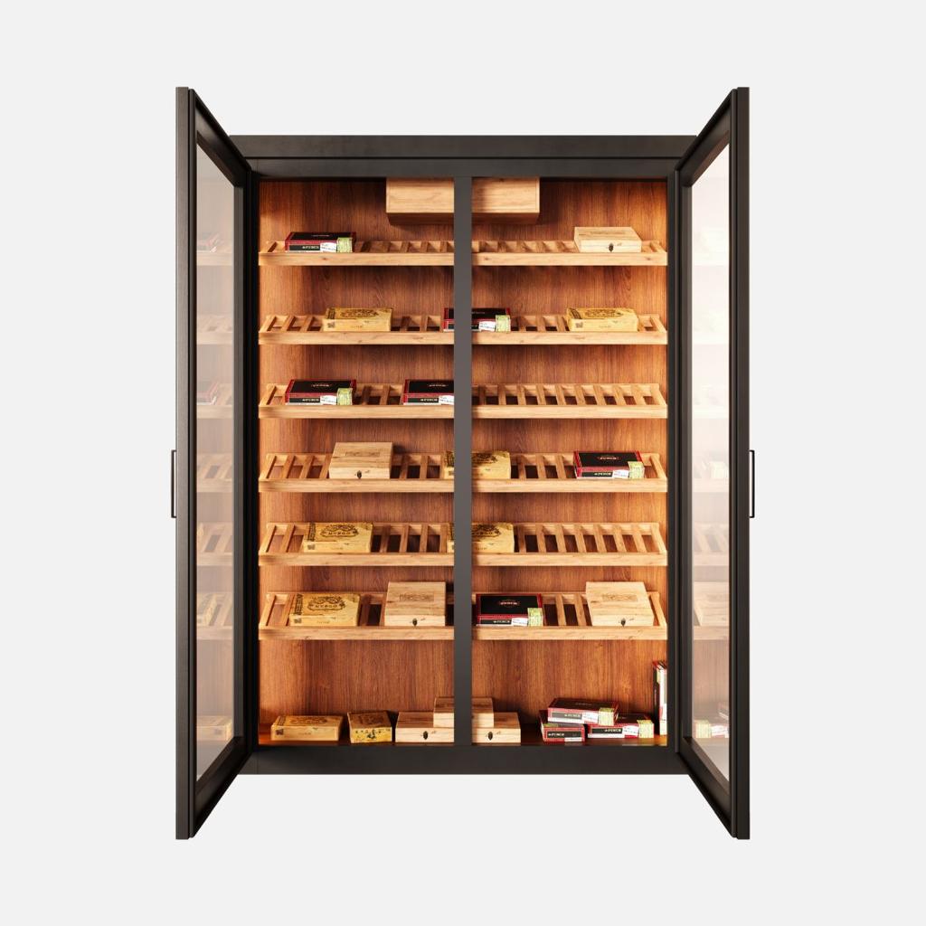 Velký skříňový humidor na doutníky