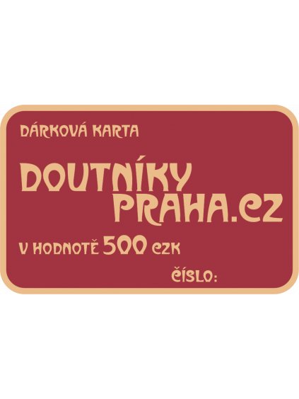 Darkove Karty 500 CZK