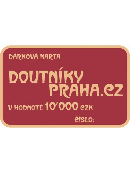 Darkove Karty 10000 CZK