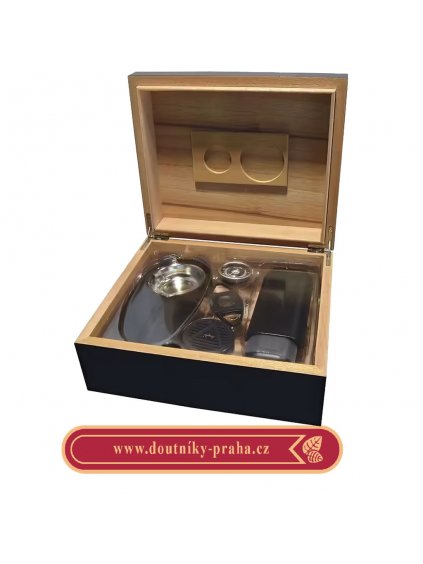 Doutníkový Humidor Set Angelo Black