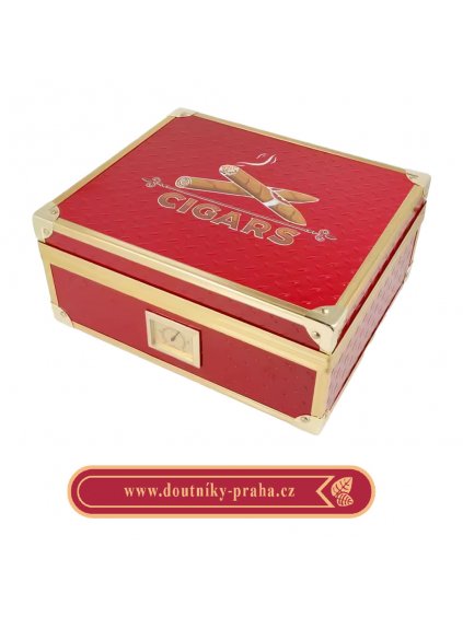 Humidor na doutníky Cigars Red Gold