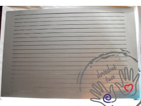 Nerezová (austenitická) řezací deska/šablona 30x40 cm