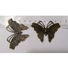 Filigrán motýl velký 5,9 x 4,2 cm, bronz