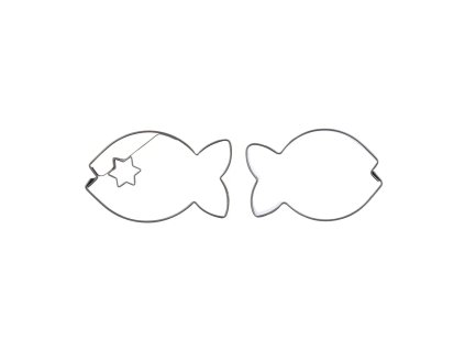 Vykrajovačka nerez/stred ryba sada 2 ks