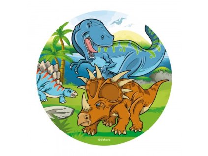 145093 6 DISCOS OBLEA TARTA DINOSAURIO 20CM 4 420x420