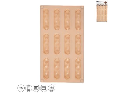 Forma silikón tyčinky 12 béžová