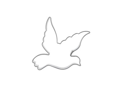 Vykrajovačka nerez holubica s krídlami