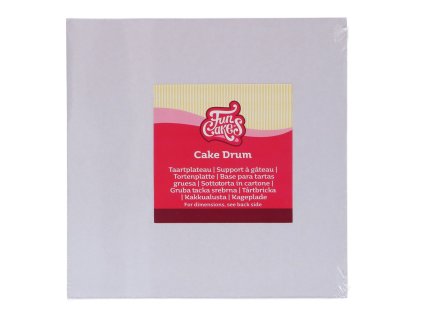 FunCakes2025 F81405 FunCakes Cake Drum Square White 1 jpg