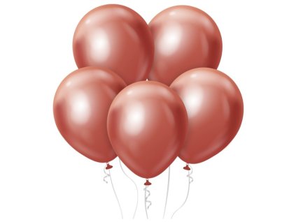 set metalickych balonov 7ks 12 cervene