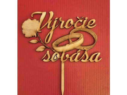Drevený zápich výročie sobáša
