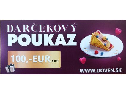 Darčekový poukaz v hodnote 100,-Eur