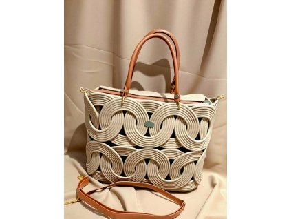 Kruhová kabelka široká-sušenka