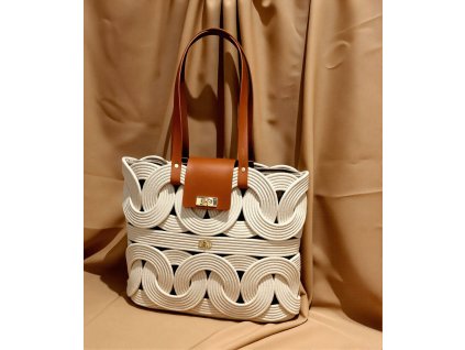 Kruhová kabelka s pruhem