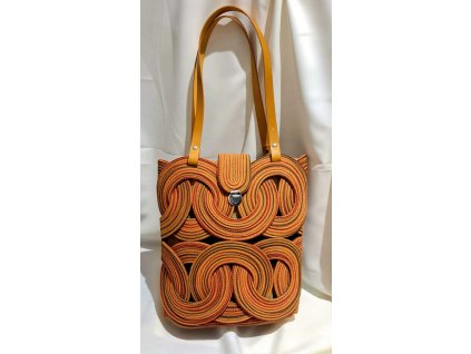 Kruhová kabelka-podzimní listí