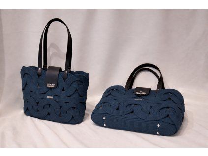 Handmade kruhová kabelka