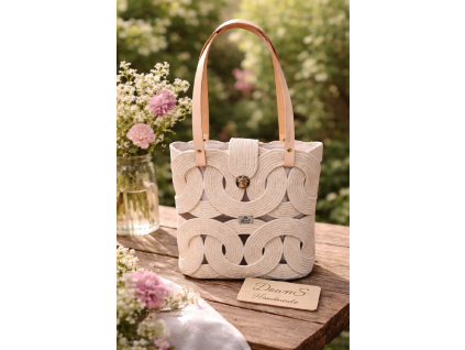 Handmade kabelka písková