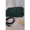 Handmade kabelka Judit -lahvově zelená