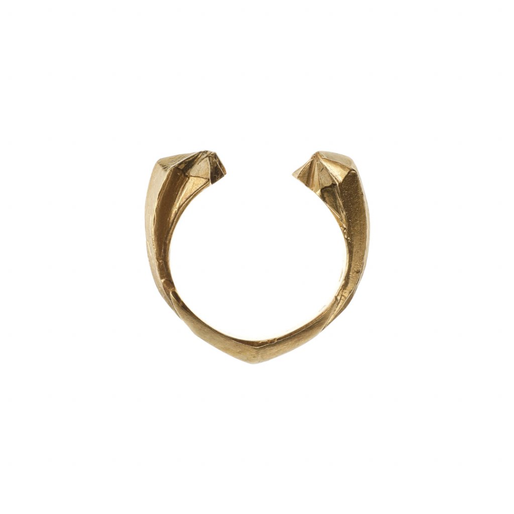 Ring Comet big gold plated