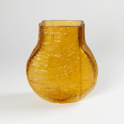 Dřevěná váza malá amber