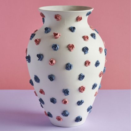Vase Dolce Vita large - blue-pink