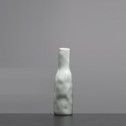 Porcelánová vázá bíla Abstract Vase White Od Maxima Velčovského