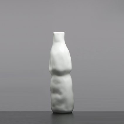 Porcelánová vázá bíla Abstract Vase White Qubus