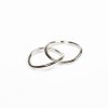 Prsten Birth stříbrný - spojené dva kroužky