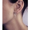 Náušnice Signature krátké stříbrné 01
