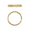 Ring Twisted 14 gold plated
