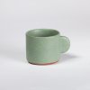 Espresso cup with handle XS green leaf