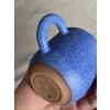 Cup with handle blue