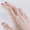 Double ring Shapes silver 02