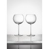 Bubble Glass Wine Set of 2 Pieces Transparent