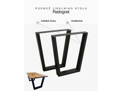 Podnož jídelního stolu - Radogost